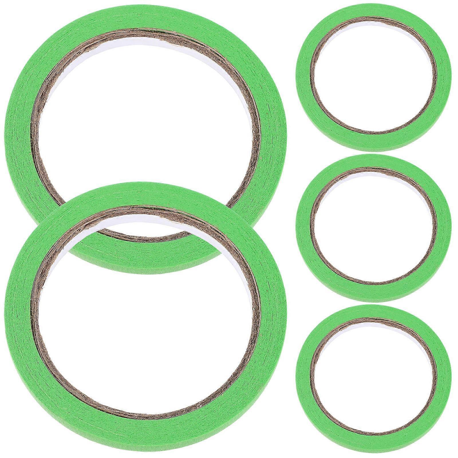 Colored Masking Tape Moderate Stickiness Marking Tapes for Painting 5 Rolls