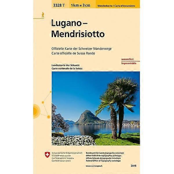 Lugano - Mendrisiotto Walking Map 3328t