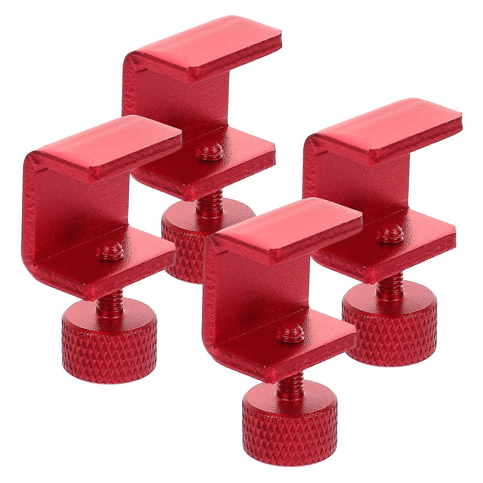 Bed Hardware Replacement 3D Printer Bed Clips Glass Fixing U Shaped Clamp Design 4Pcs