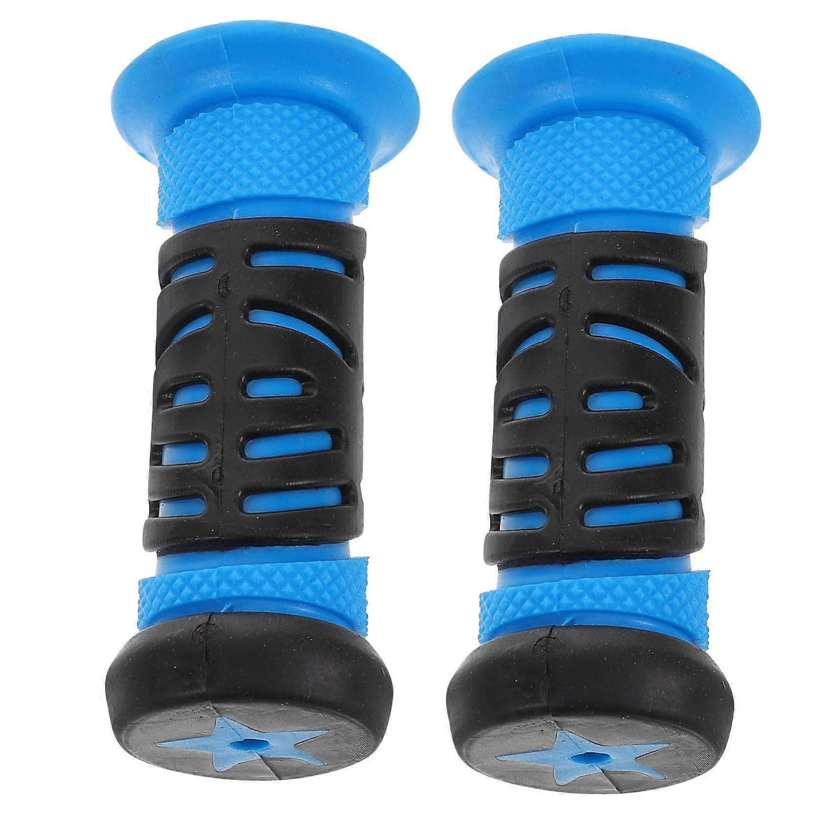 1 Pair Children's Bicycle Handlebar Cover NonSlip Scooter Grips Sky Blue