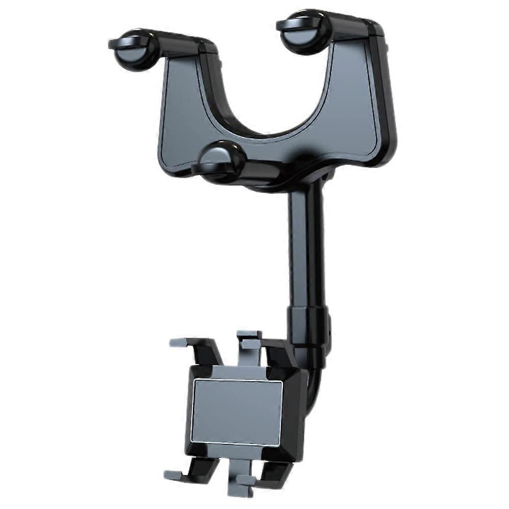 Rear View Mirror Phone Holder for Car 360 Degree Rotatable and Retractable