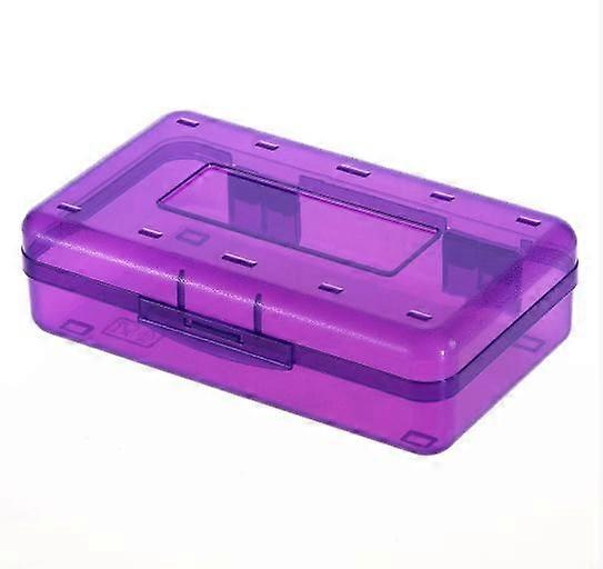 Plastic Pencil Case For Kids: Multi-Functional School Supply Box Large Capacity Student Stationery Organizer Simple Design Easy-Open