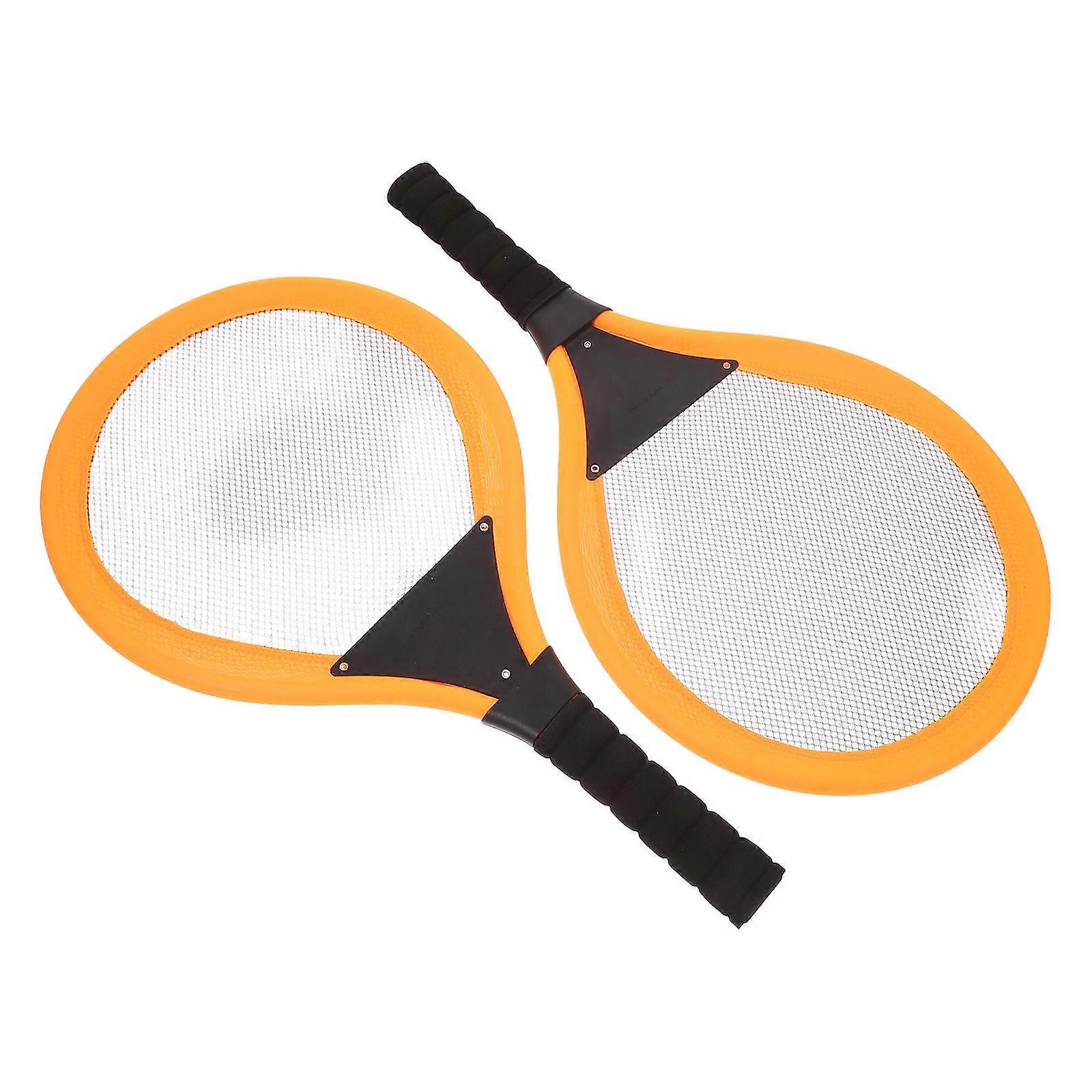 キッズバドミントンラケットスポーツ玩具コーディネート改善子供アウトドアスポーツプラスチックオーバルヘッド2個
