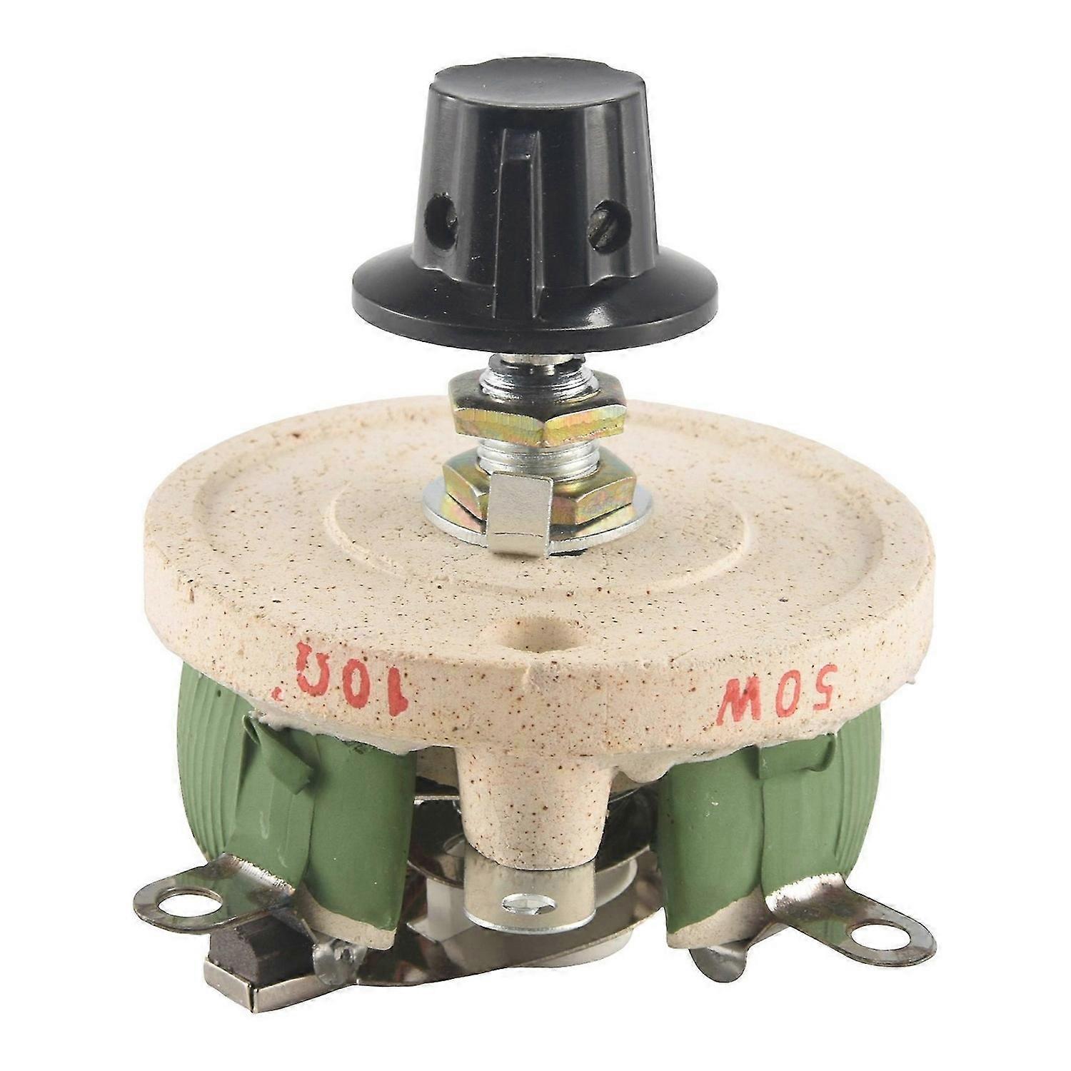 Potentiomètre céramique 50 W 10 ohms, résistance conique variable, rhéostat
