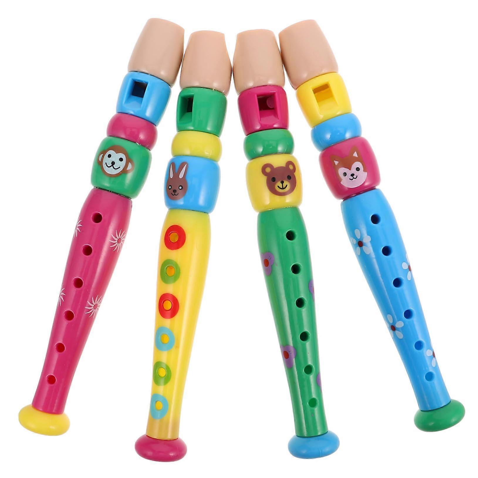 4piece plastic children's flute, enhances musical skills and handeye coordination.