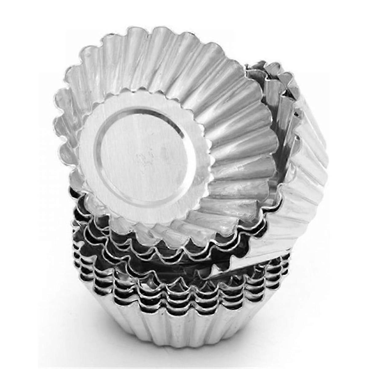 Reusable Non-stick Round Tart Moulds - Lace Egg Muffin Cups