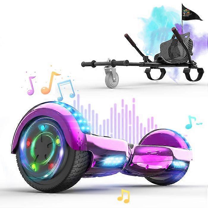 Roze Hoverboard en zwarte Hoverkart Set - RCB - Super cadeau voor kinderen