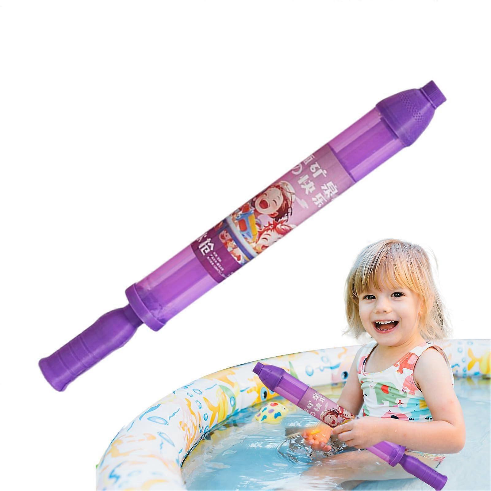 Romantic Water Soaker Toy Firework Effect Squirter 17.32x1.85x1.85 Inches Interactive Pool Game for Couples Family Friends Violet