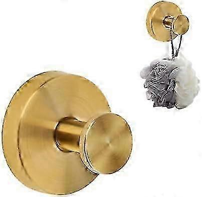 60mm Suction Cup Hooks for Shower, No Drill Hooks for Bathroom, Gold Shower Suction Hooks, Easy to Install, Towel Hooks for Glass Door