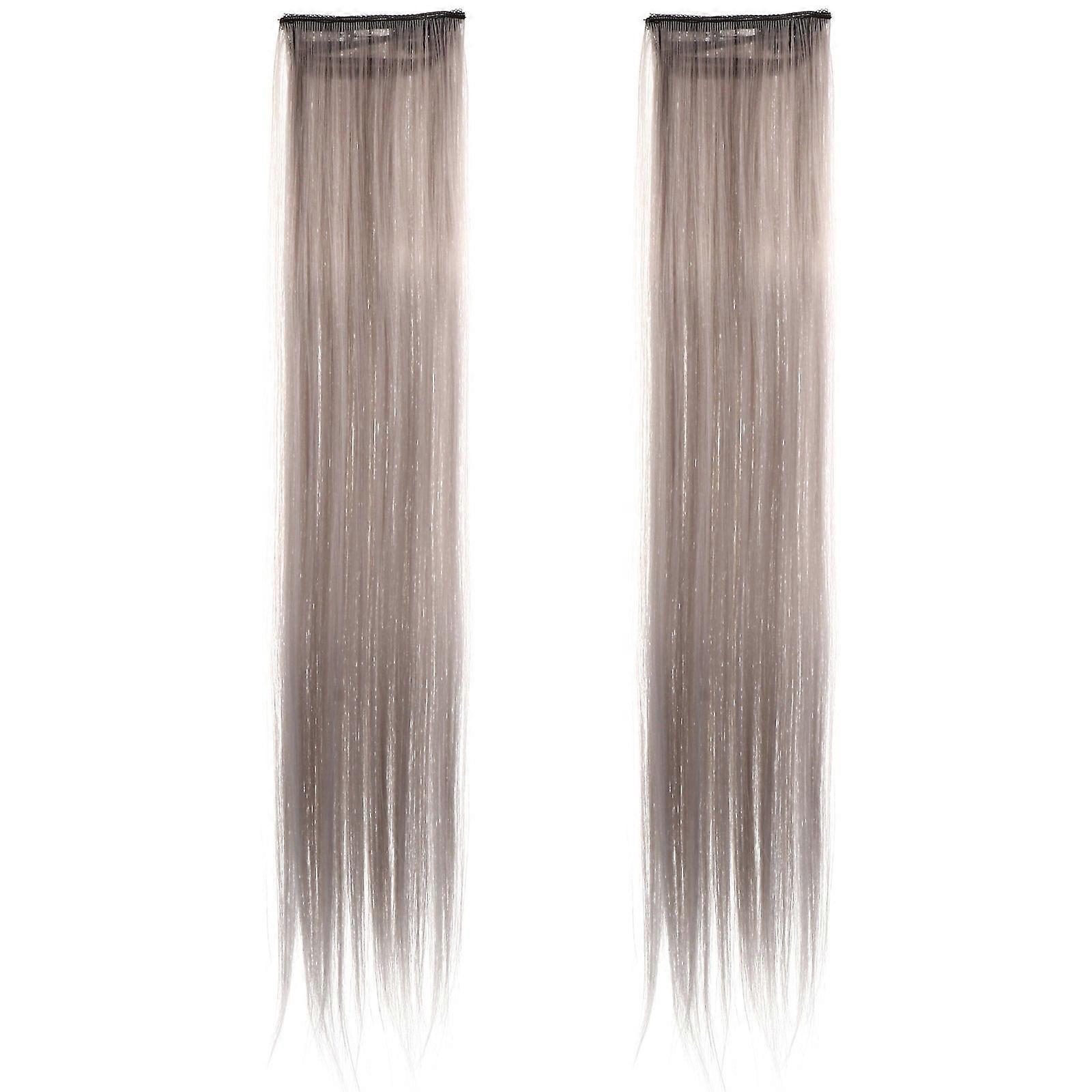 White Hair Clips with Neon Lights for Ponytail Decor Glamorous Striking Accessories Ideal for Party