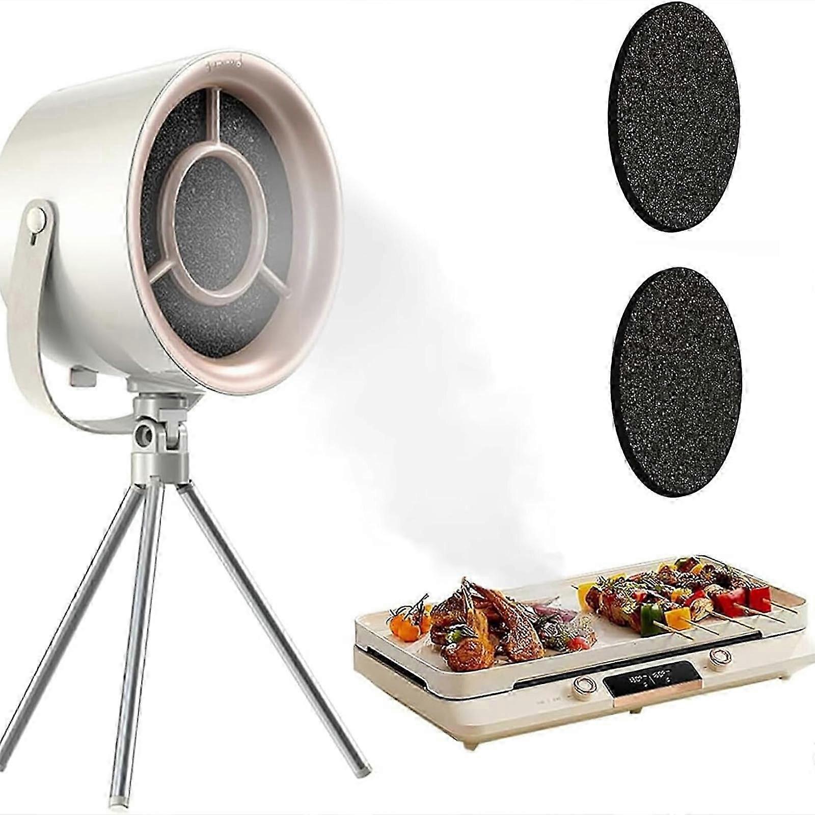 Portable Range Hood with 3 Speed Adjustment, Detachable Filter Screen Adsorbed Oil, Mini Exhaust Fan for Indoor Hot Pot BBQ