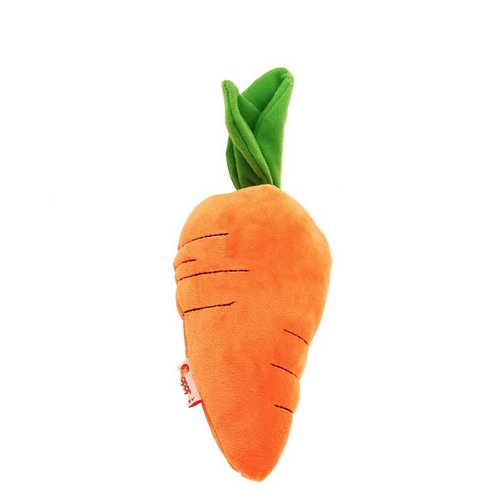 Interactive Dog Toy, Carrot Plush Toys for Dogs, Banana Chew Toy for Pets, Squeaky Toy Dog, Unbreakable Plush Squeaky Sturdy Toy (Carrot 29 cm)