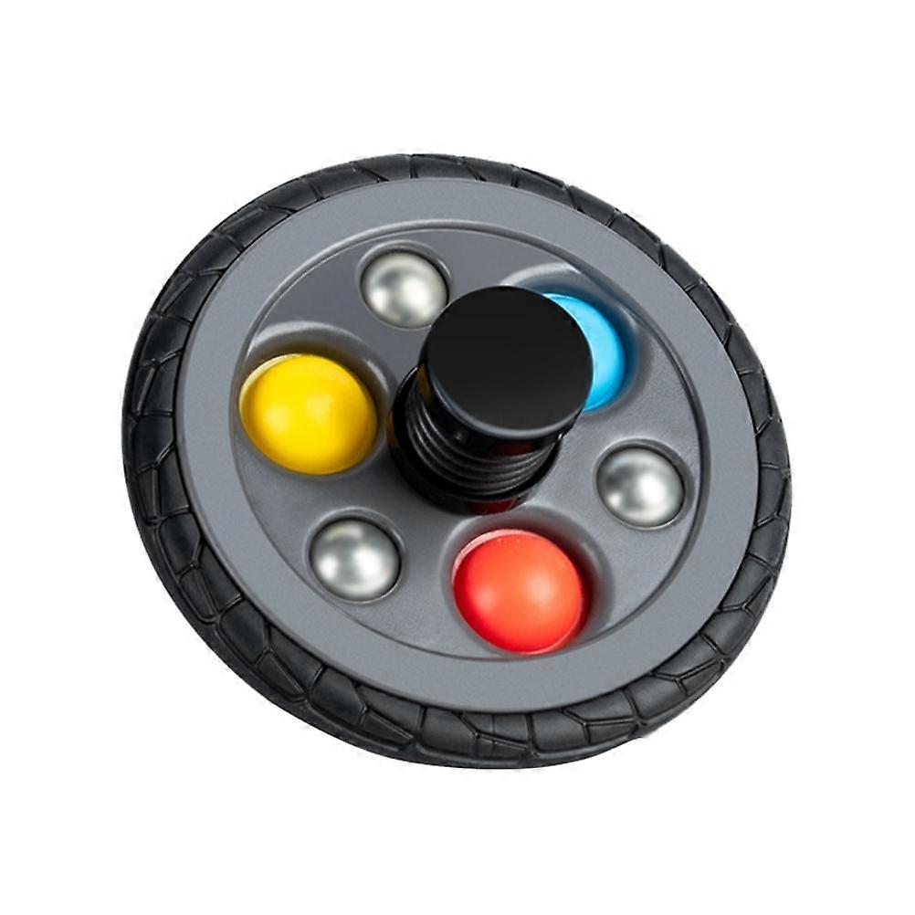 Rotary with Steel Ball Press Bubble Tire Gyroscope Toy Used for Parent Child Interaction Fingertip Pressure Relief Toys