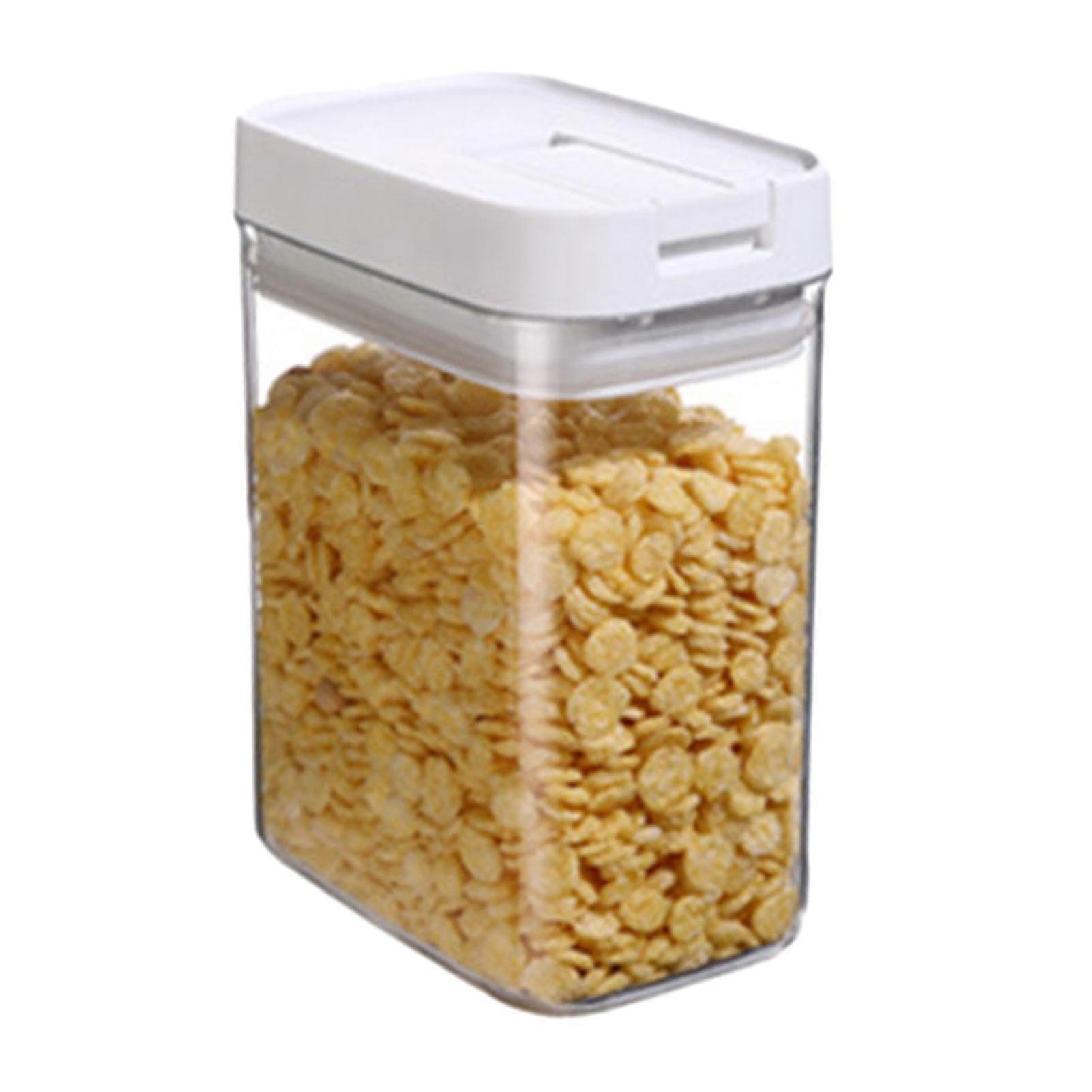 Large Airtight Food Storage Jar - Leakproof Transparent Cereal Container (M)