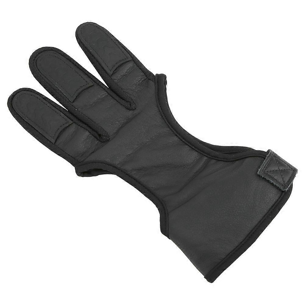 Bow Archery Three Finger Finger Guard Gloves Shooting Protection Protective Gear XL Size