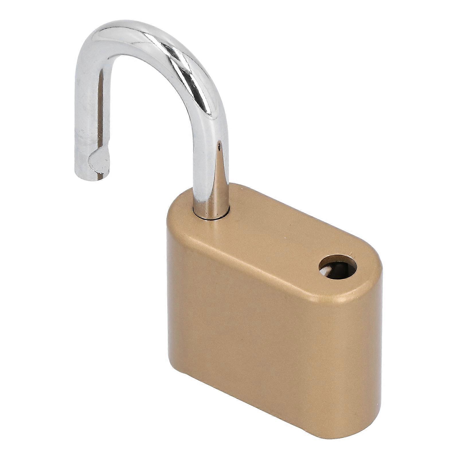 Padlock AntiTheft Thick Password Padlock Luggage Safe Lock for Door Home Security(Gold )
