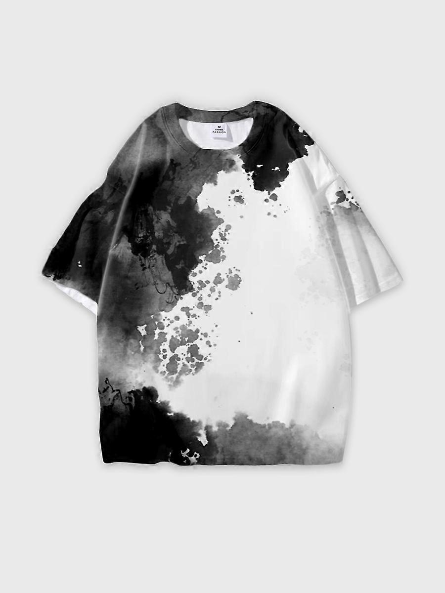 T-shirt round neck Pattern loose short sleeve JW2429