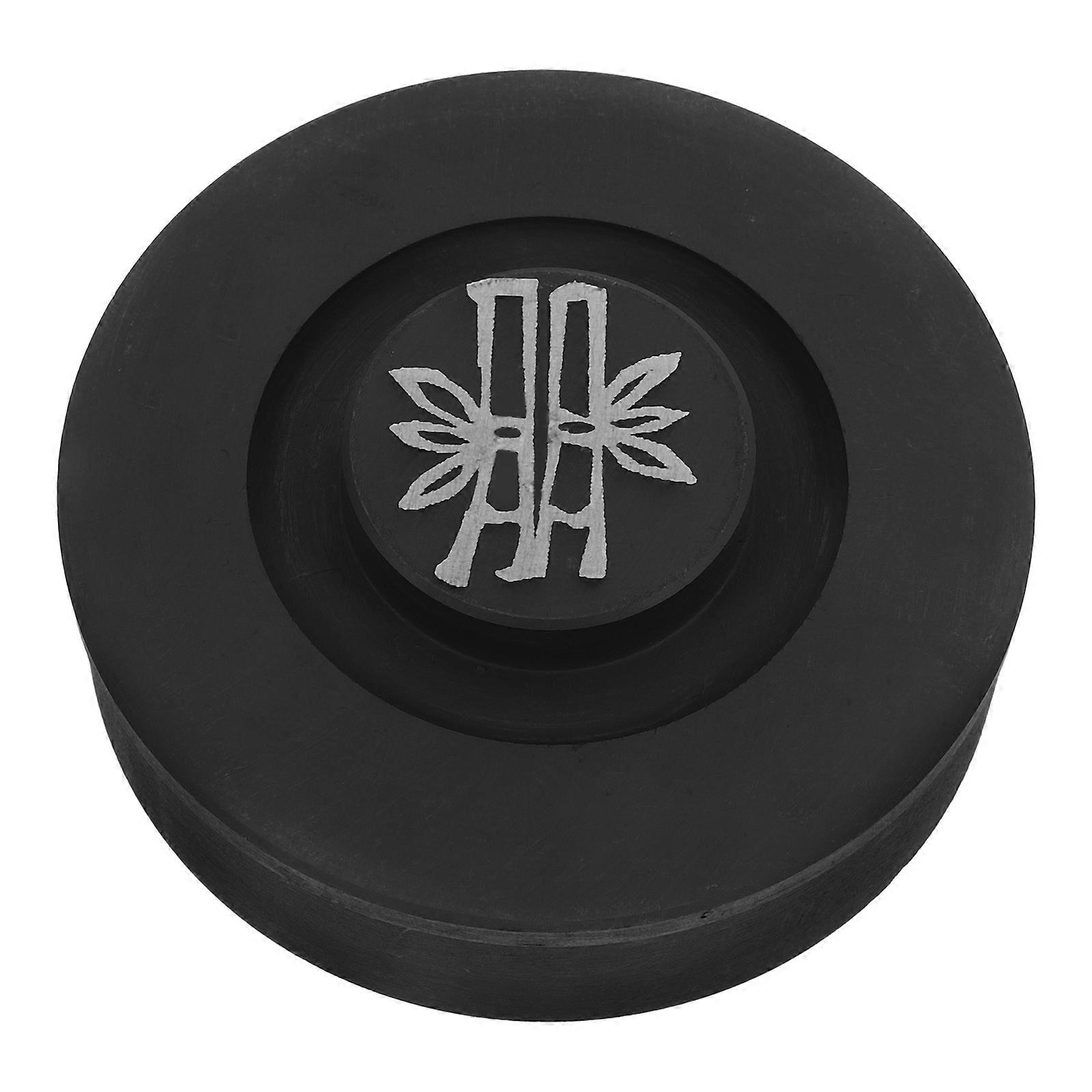 Ink Stone Calligraphy Grinding Ink Sticks Storage Art Supply Round Stone Black 1Pack