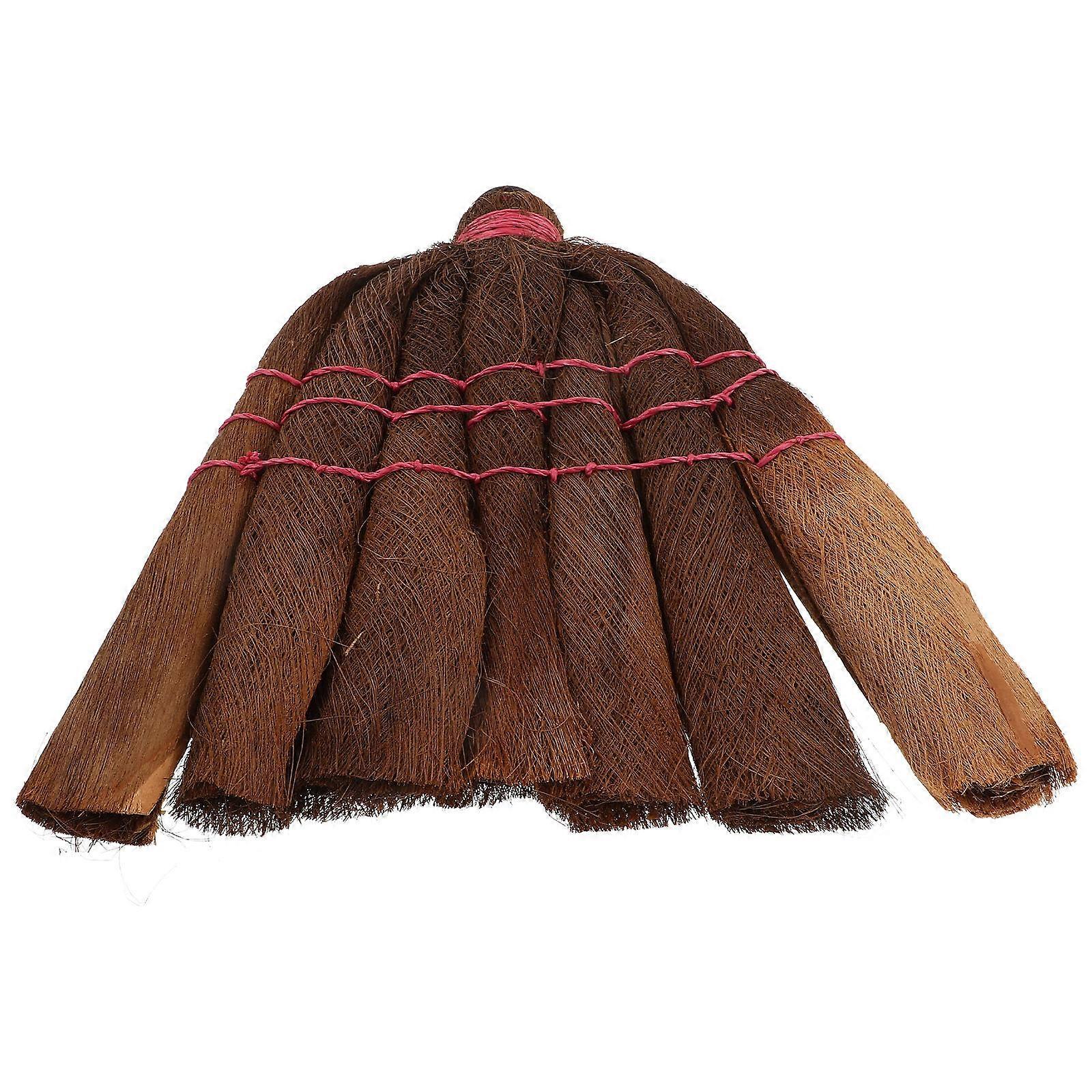 Sweeper Head for Broom Household Use Rectangular Shape Ergonomic Handle Coffee Color 32.00X27.50X4.00CM Anti-wear Technology 1Pack