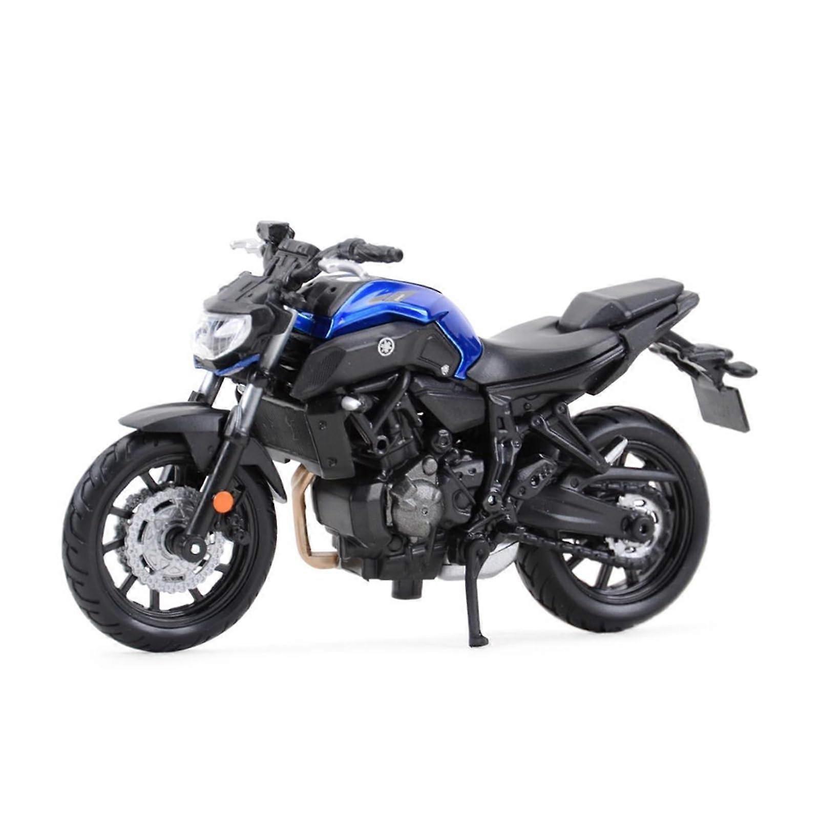 1:18 Die Cast Motorcycle MT-07 2018 Model Die-Cast Metal Static Display Gift Collection