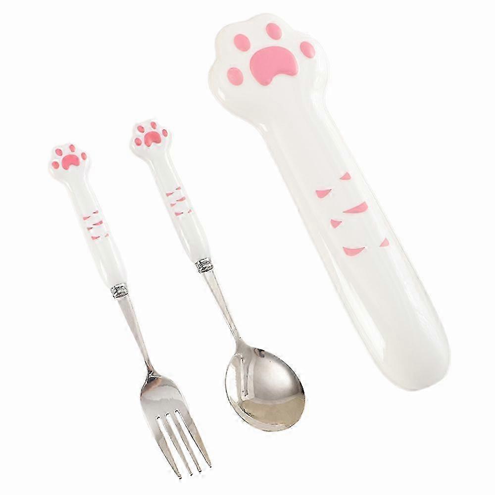 2025 Cutlery Set : Fork And Spoon Cat Paw