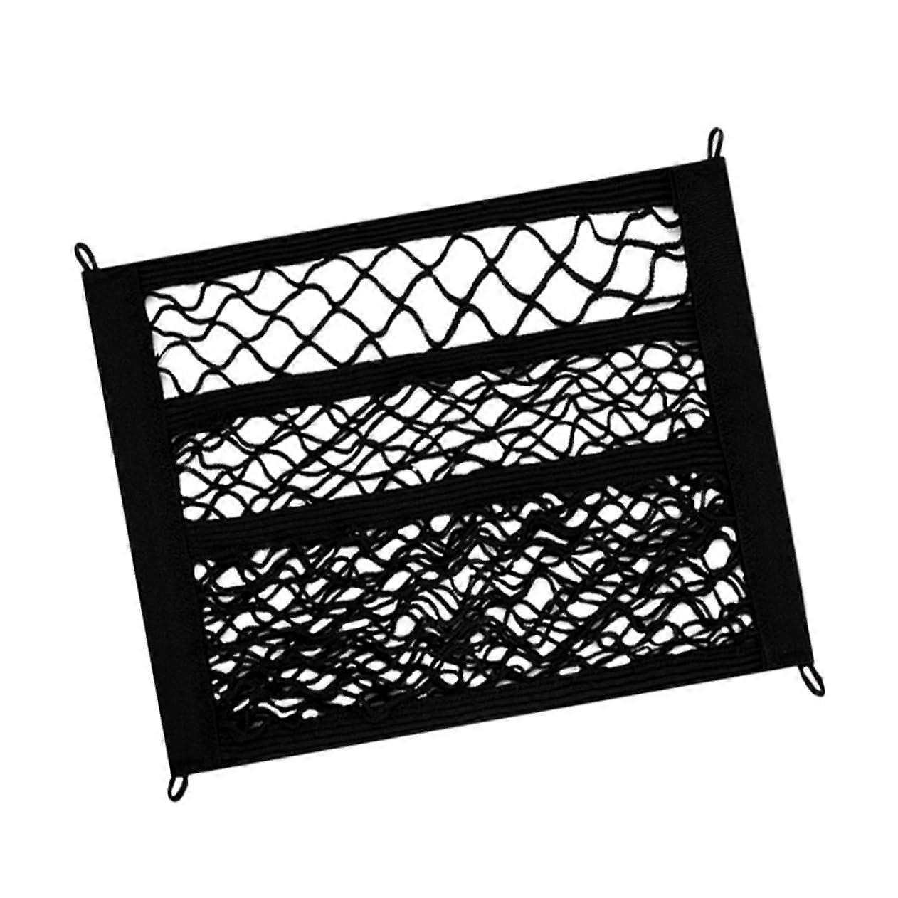 1 sentence: Electric vehicle storage net, elastic cargo mesh, weatherproof storage net, easy to install, versatile for daily use.