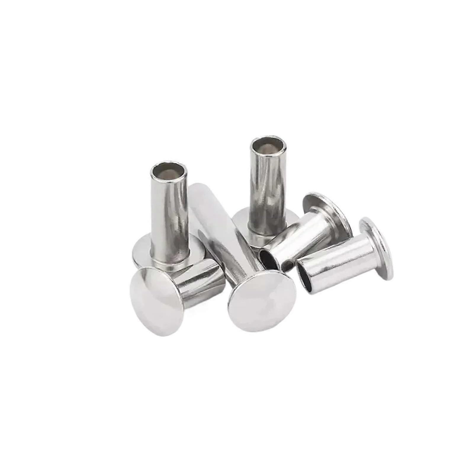 Stainless steel 304 semitubular rivet / flat round head hollow rivet M2 M2.5 M3 M4 M5 M6 (10pcs M6x26)