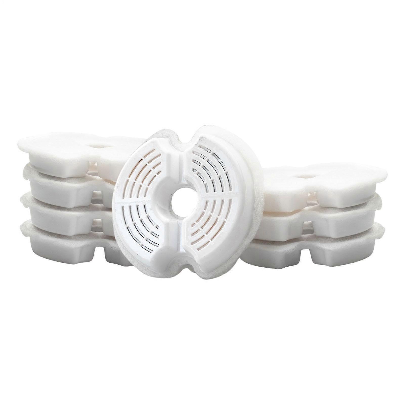 8pcs Cat Fountain Filter Replacement Cat Dog Water Fountain Filter Replacement Filter System for Automatic Ceramic and Stainless Steel Fountains