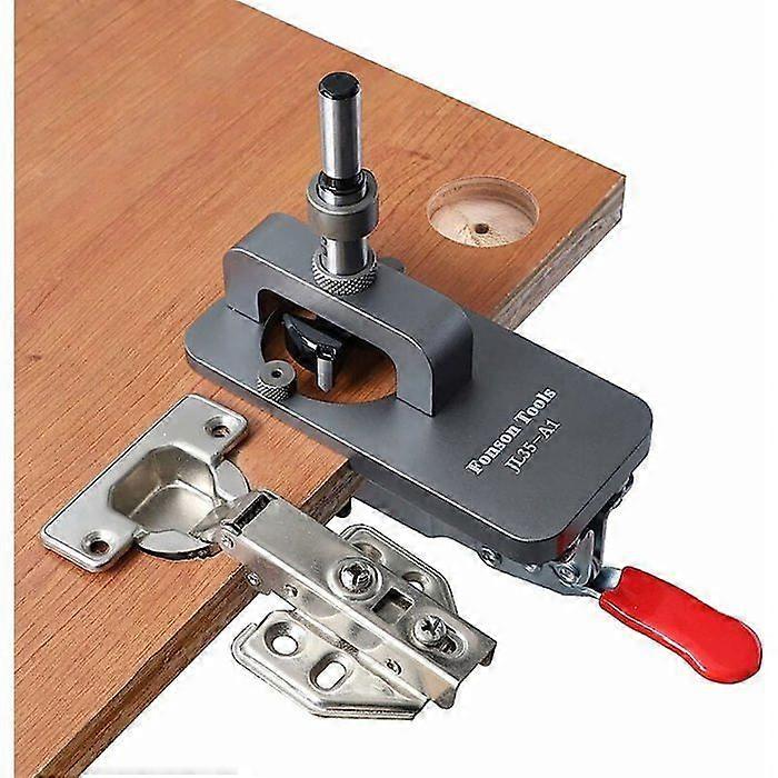35mm Hole Punch, Drill Guide Hinge Hole Finding Jig Tool for DIY Woodworking