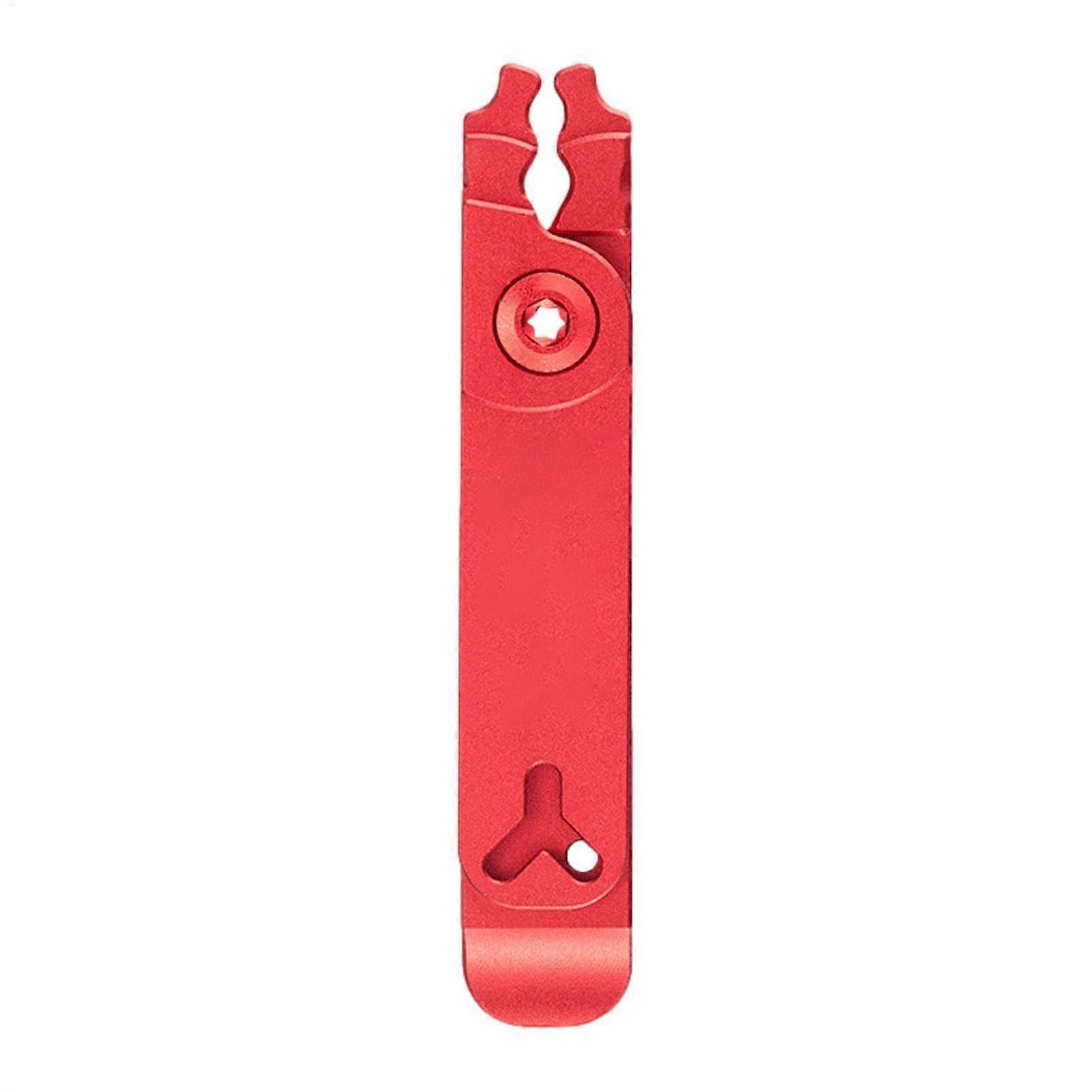 Bike Chain Breaker Splitter, 5in1 Chain Cutter Connector for AllSpeed Repairs (Red)