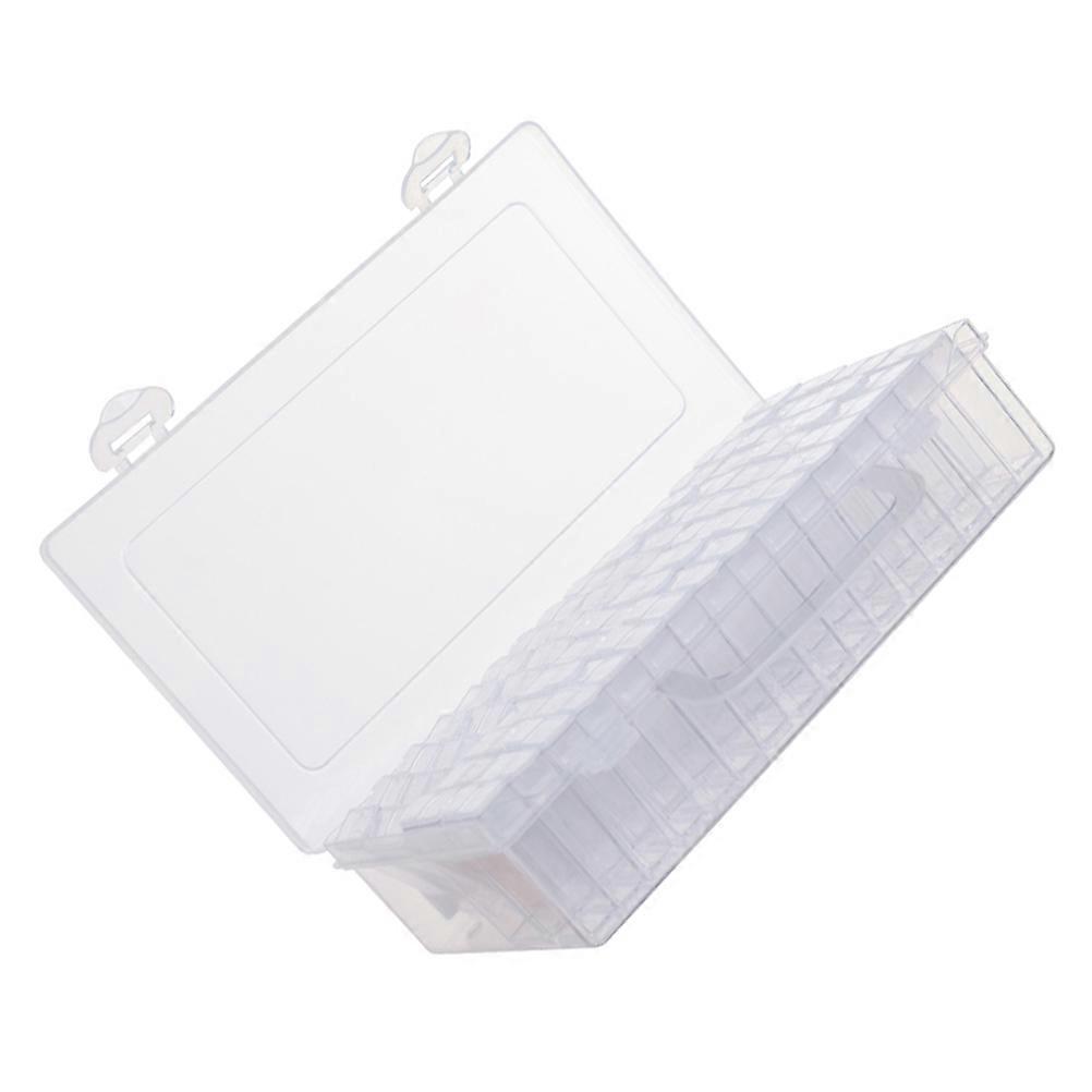 Jewelry Storage Box Sealed Against Leakage For Nail Art Accessories Rectangular Shape Durable Material 1Set