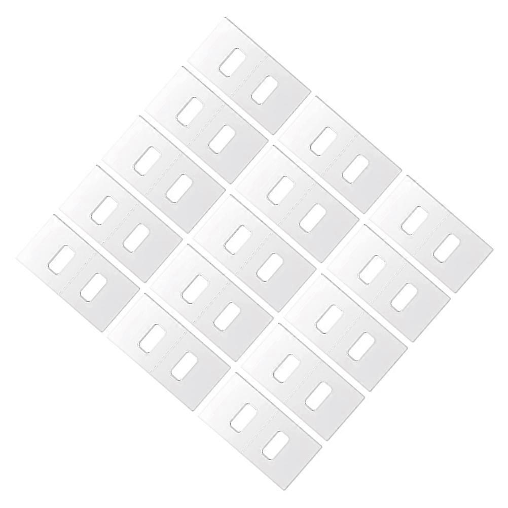Vertical Blind Repair Tabs with Adhesive for Home Use 24pcs Clear PVC
