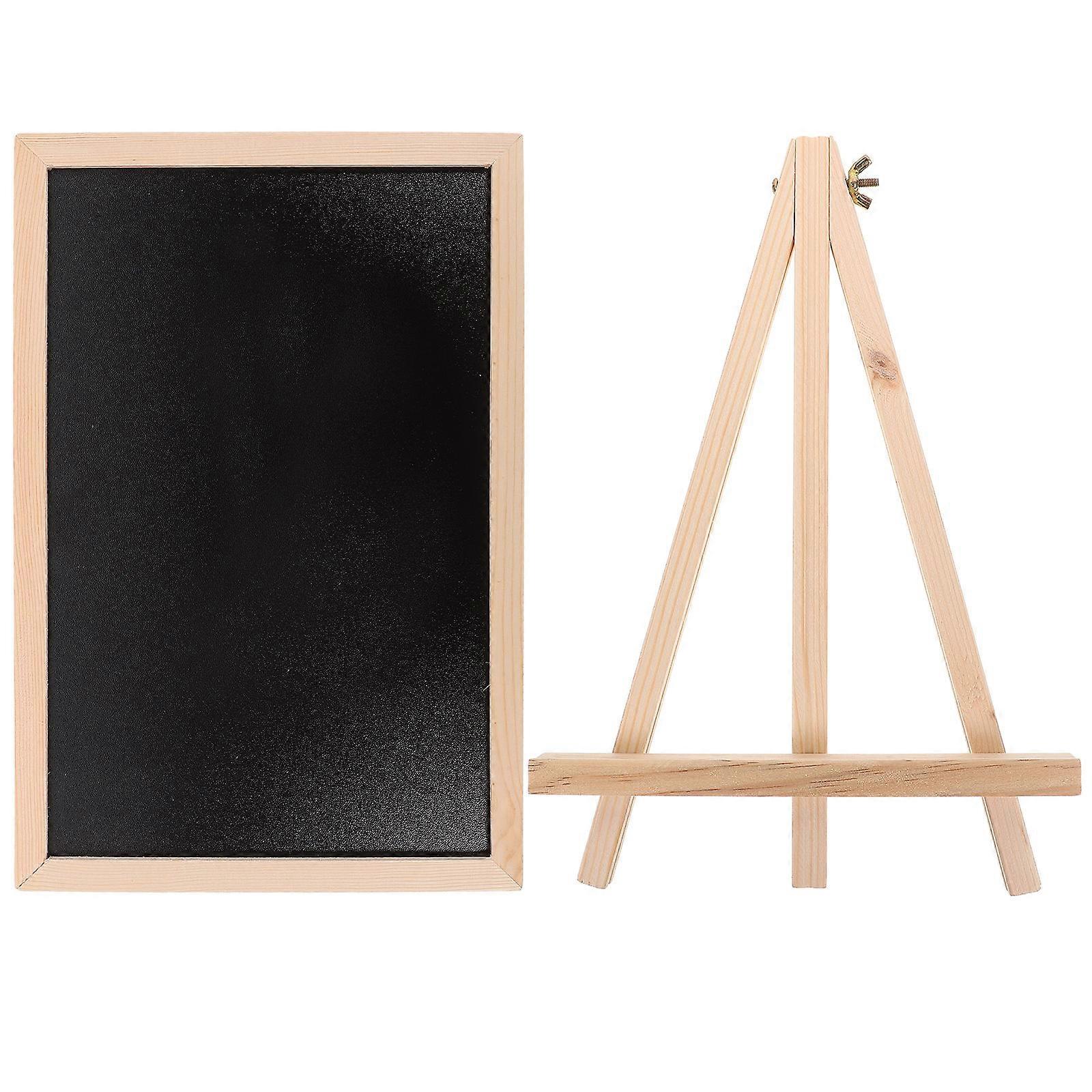 Easel Chalkboard Memo Board for Wedding, Party, Home, Office, and Bar – Reusable Erasable Message Board with Stand