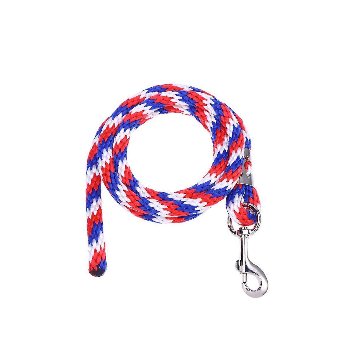 Horse Holding Rope Equestrian Lead Rope Heavy Duty With Sturdy Clasp Blue For Equestrian Activities 200x1.6x1.6cm Quick Attachment To Bridle 1Pcs