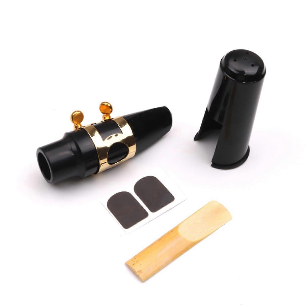 1 Set Saxophone Mouthpiece with Buckle Saxophone Replacement Parts Mouthpiece Cushion for Saxophone with Cap Alto Saxophone Kit