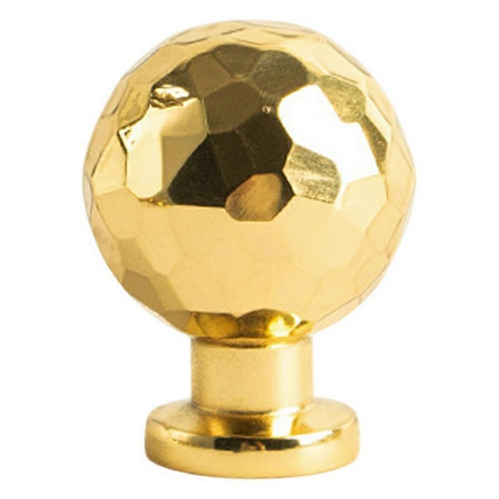 6164H Single Hole Luxury Brass Cabinet Pull Handle Hammered Texture Wardrobe Knob Drawer Handle - Go