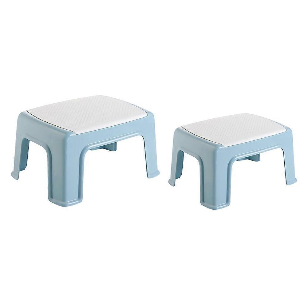 Skyblue Plastic Stool for Kids Lightweight Portable Footstool PP Material Home Use 1pc