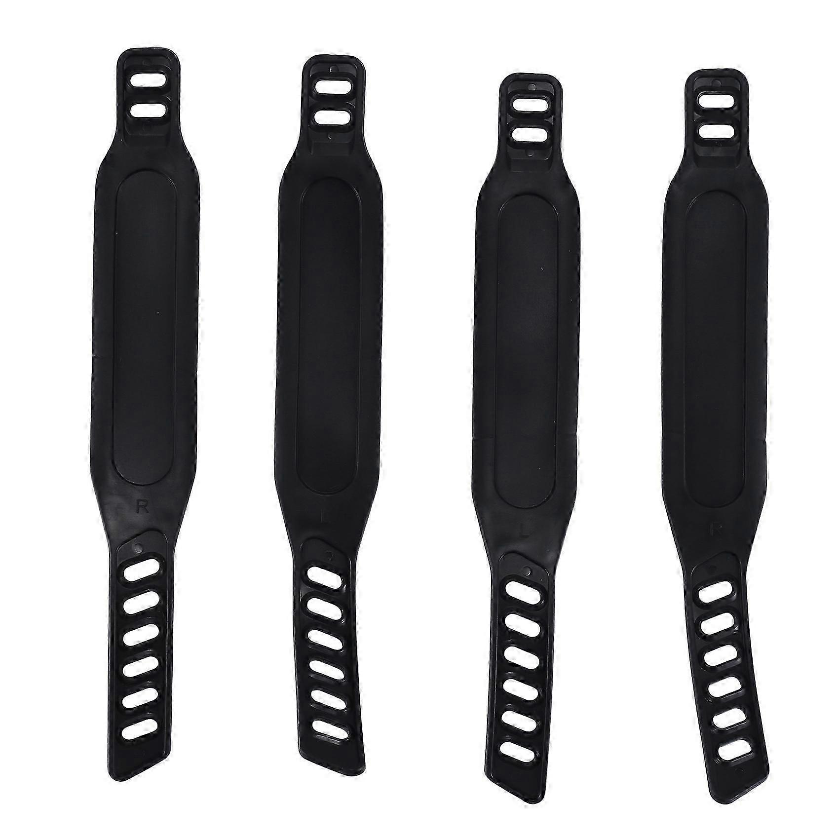 2 paires de sangles de pédale de vélo à longueur réglable, universelles, pour exercices de spinning à domicile ou en salle de sport