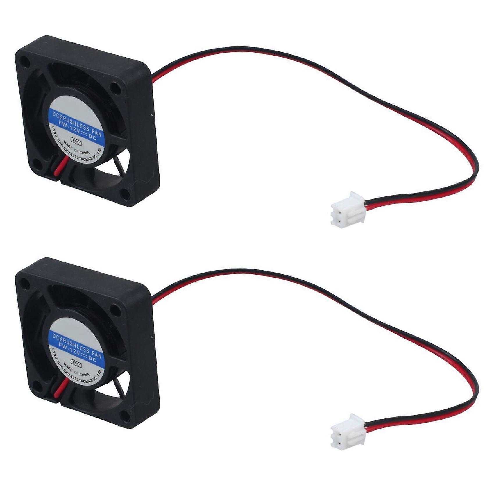 2pcs 40mm x 40mm x 10mm 4010 9 Blade Brushless DC 12V Cooling Fan