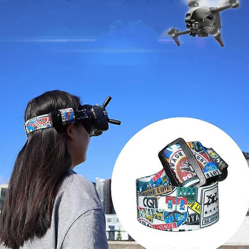 Flight Video Glasses Graffiti Color Headband Fixed Strap For DJI FPV Goggles V2 Strap