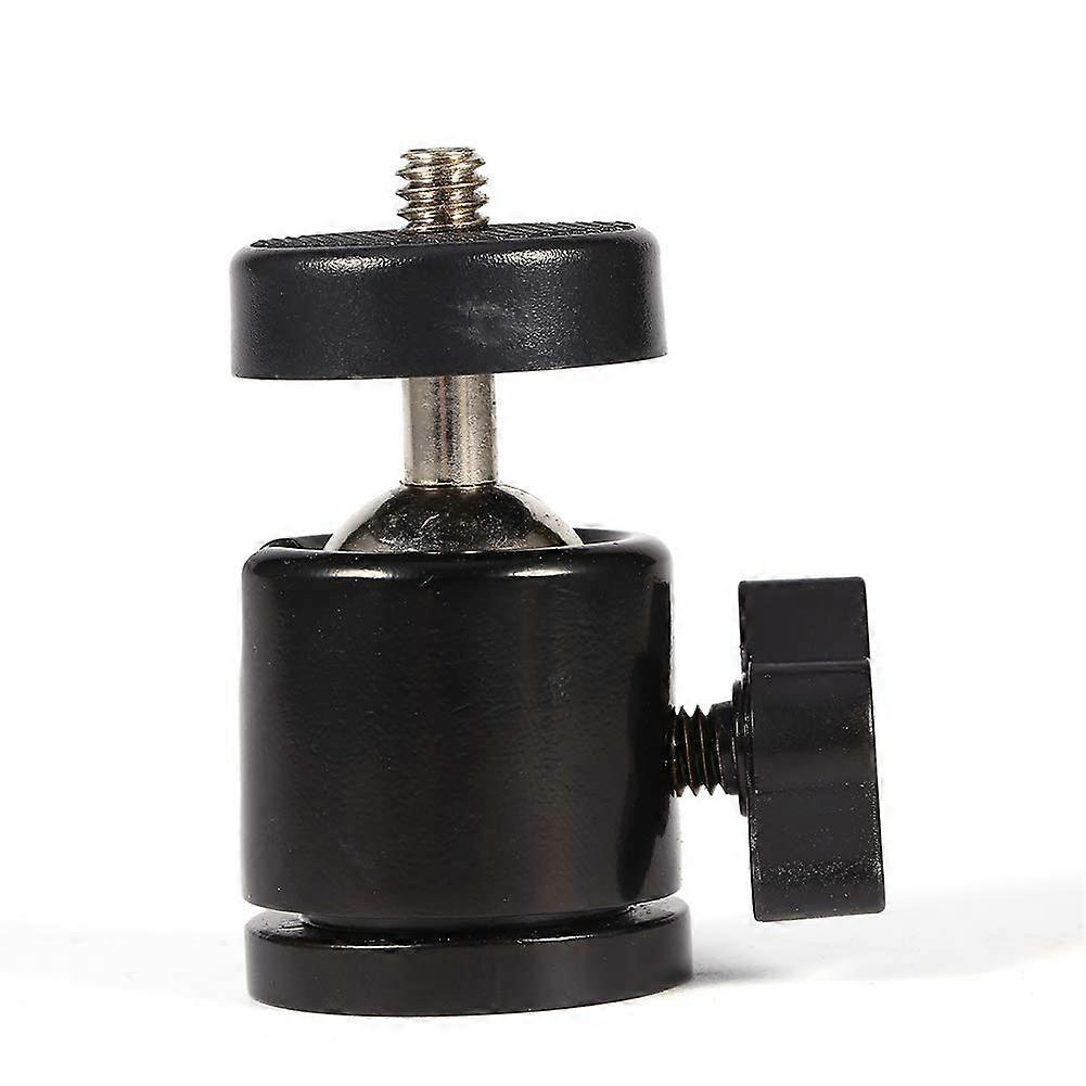 360-Degree Swivel Ball Head Mount for 1/4" Camera Tripod & 3/8" Flash Holder, Compact Ball Head Stand for Cameras and Projectors