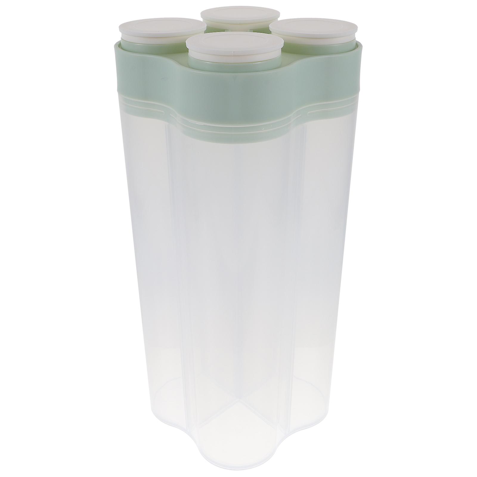 Airtight Rice Storage Container with Multigrid Design for Kitchen Pantry Use Green PP Material 7.5L