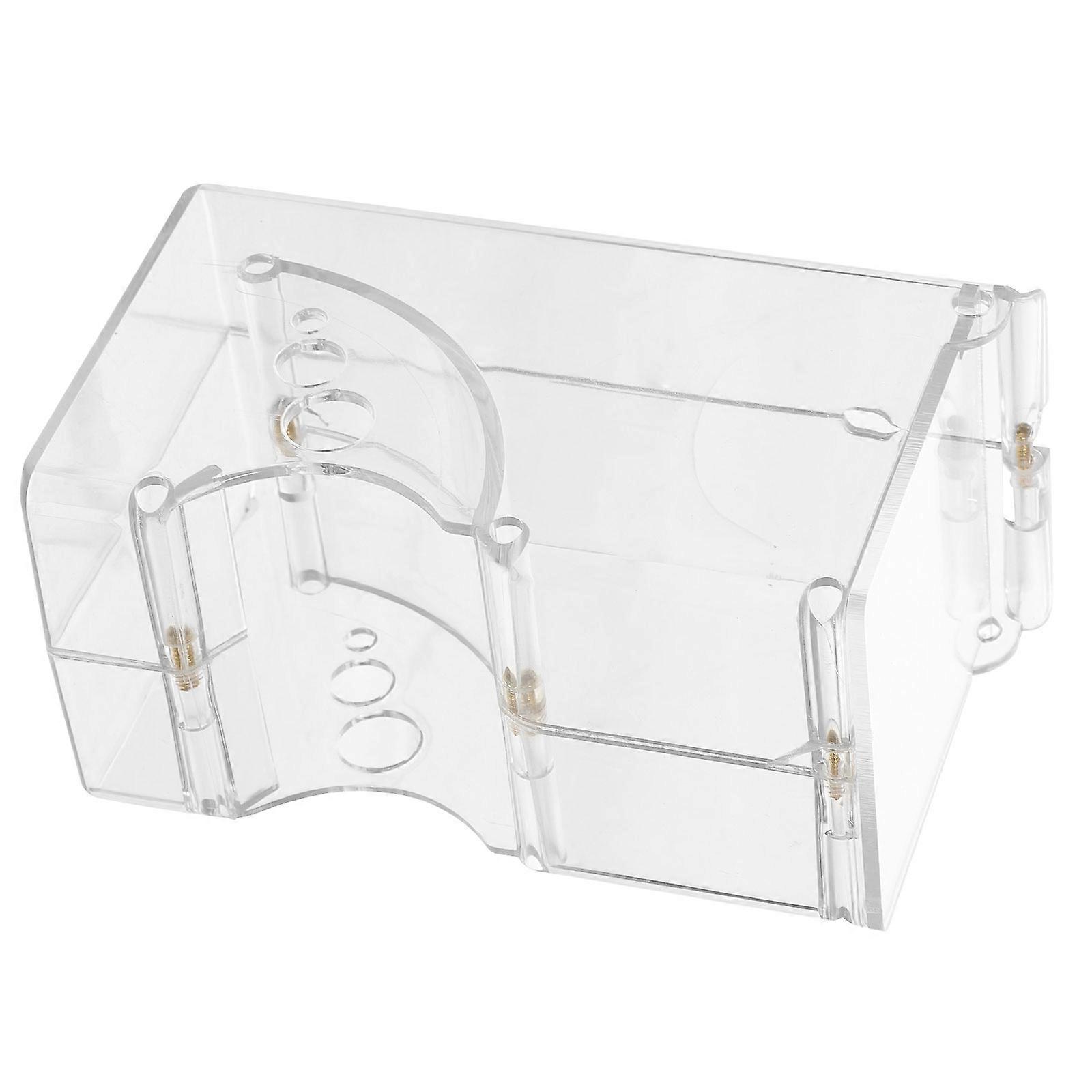Transparent Acrylic Feeder for Small Pets Guinea Pig Rat Hamster Easy to Clean and Use 1 Piece