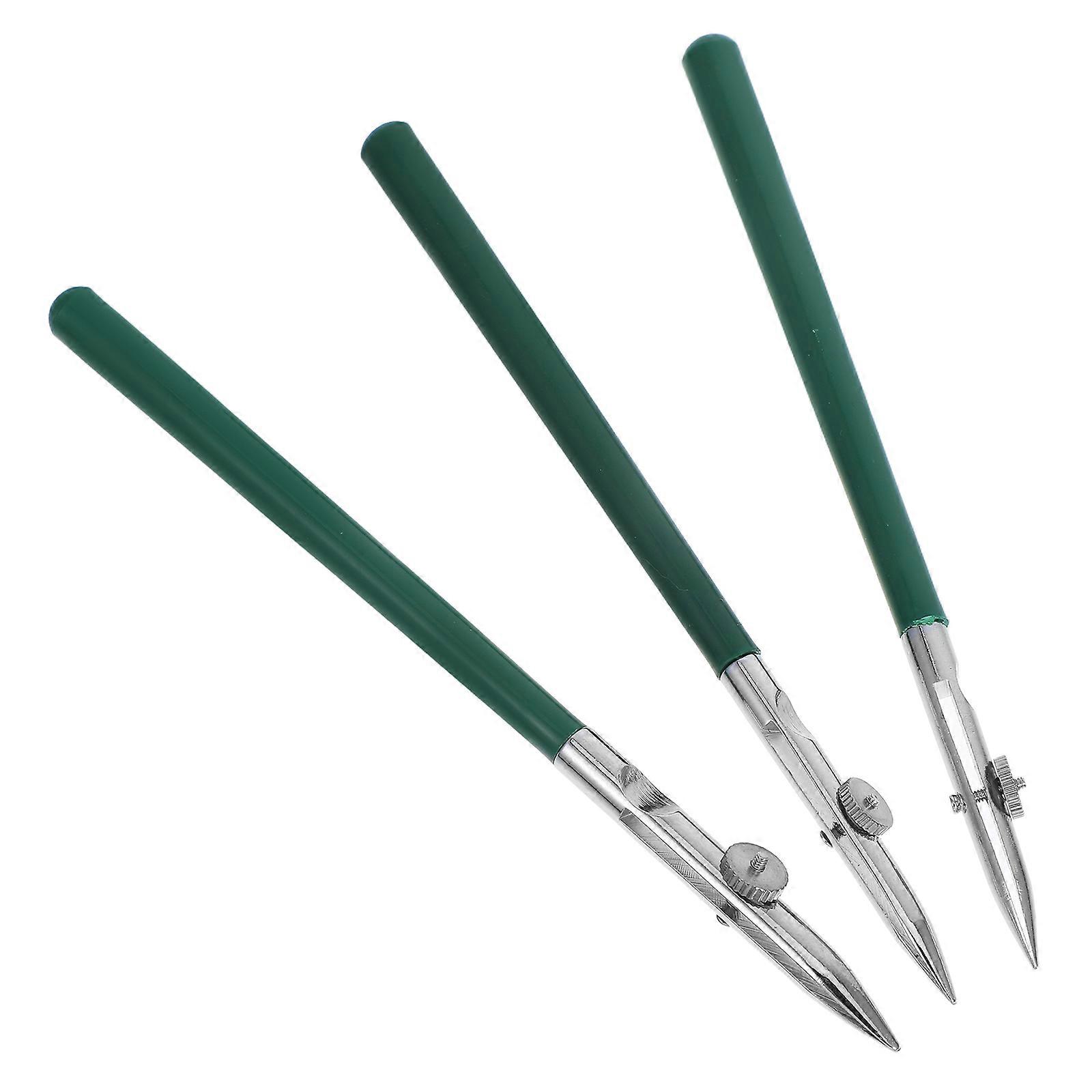 Art Ruling Pen with Adjustable Line for Drawing Straight Lines and Curves Dark Green Portable Metal Plastic