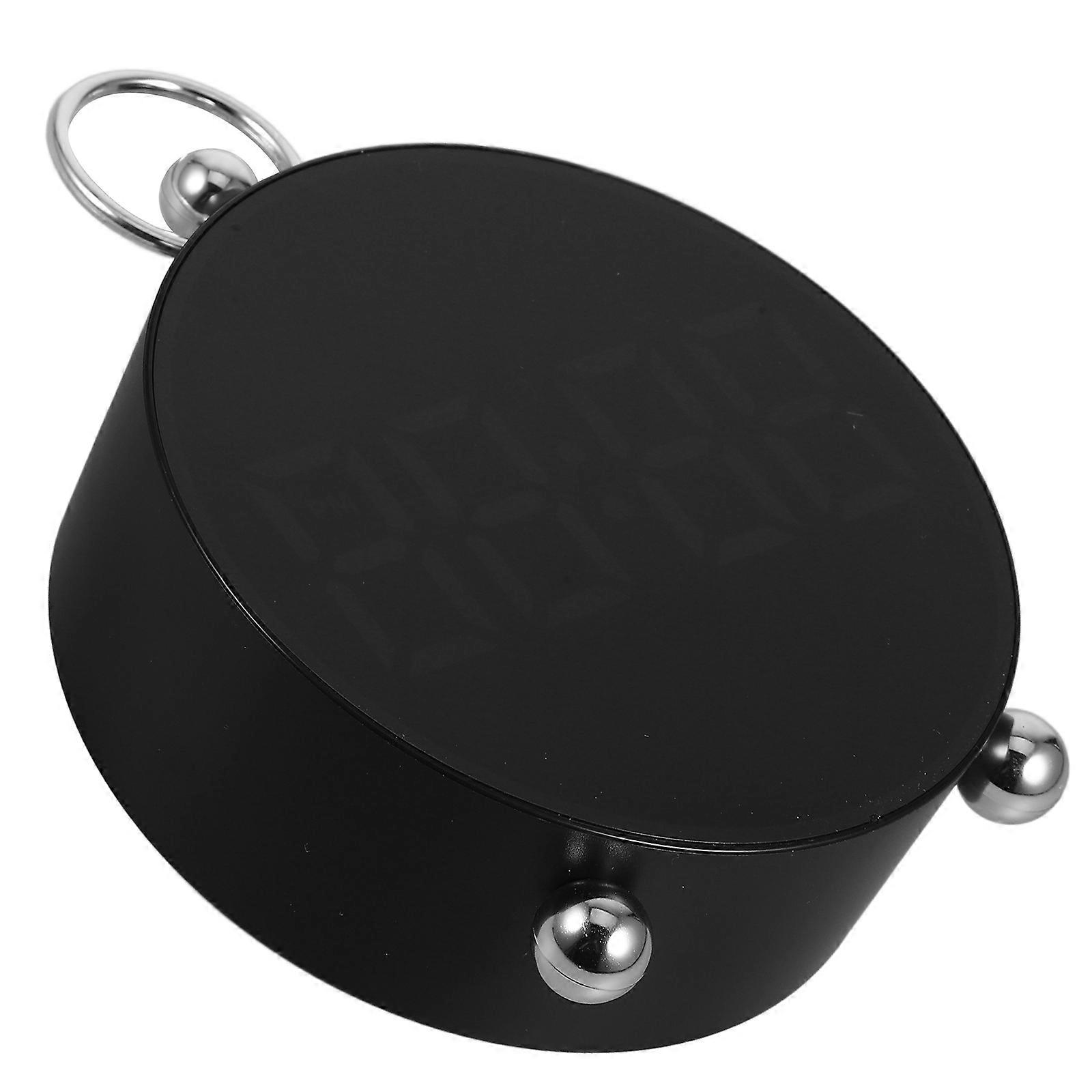 Black Digital Alarm Clock for Heavy Sleepers ABS Material Compact Easy to Use for Bedroom and Office 4.5 Inches