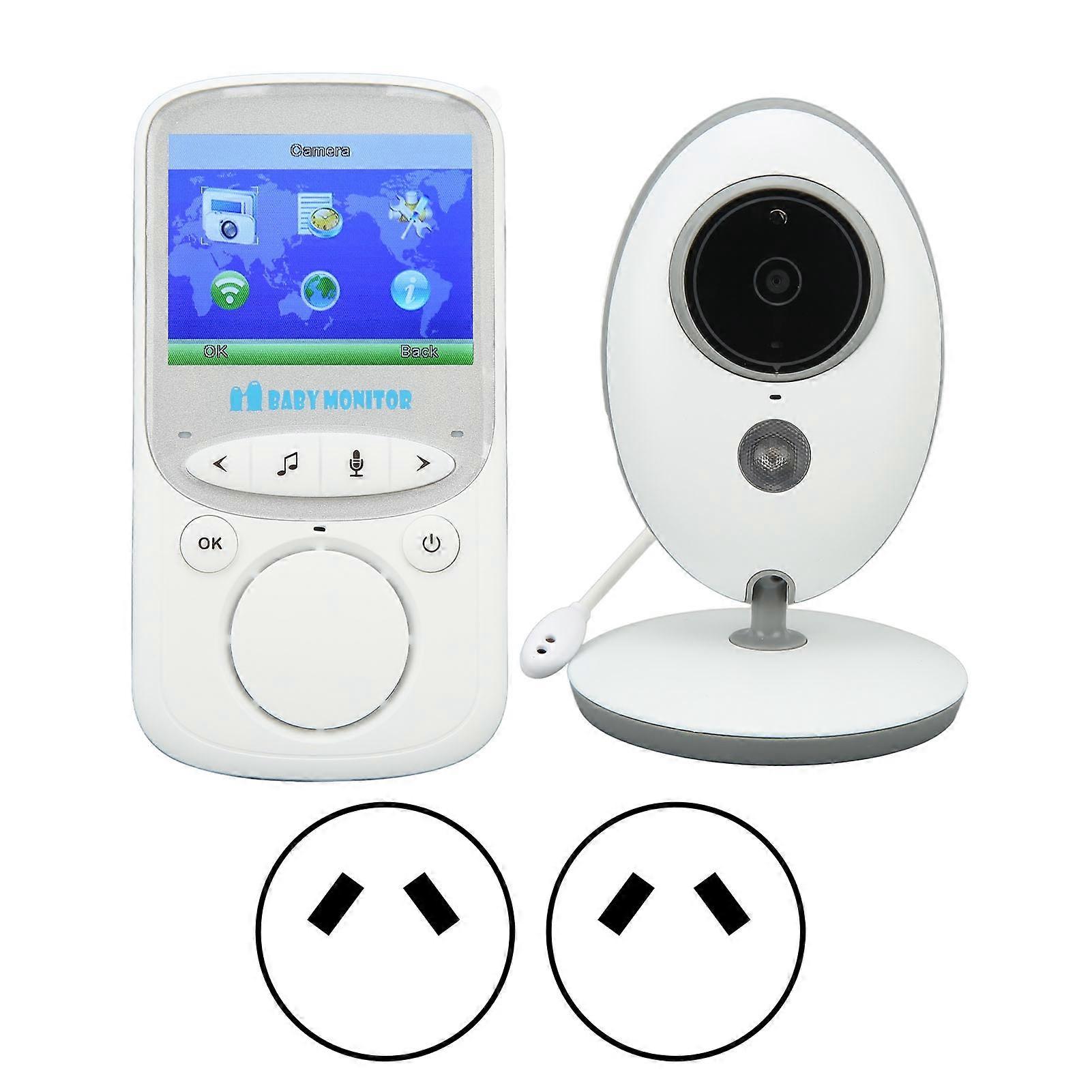 Wireless Baby Monitor 2.4in Remote Video Bidirectional Intercom Baby Camera Monitor for Home 100‑240V AU Plug
