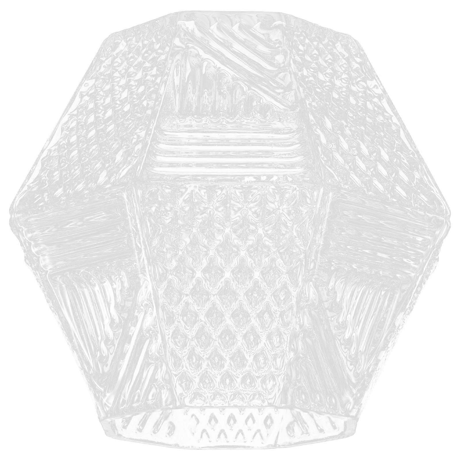 Replacement Glass Lampshade Ceiling Light Cover Transparent Round For Home Lighting 1Set