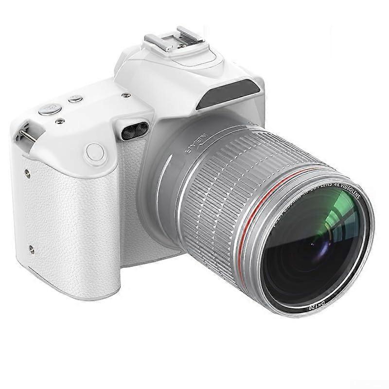 D5 Digital Cameras for Photography, WiFi and App Control, Dual Lens (White)