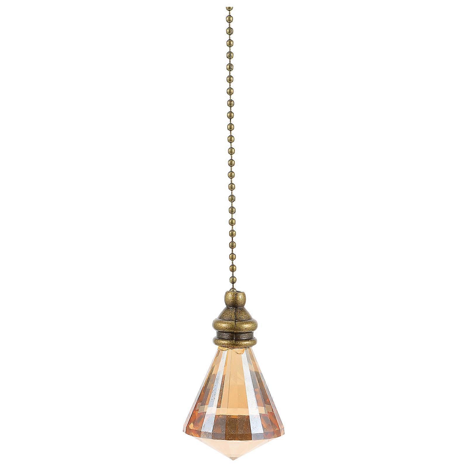 Ceiling Fan Chains Extensions Pull Chain Extender Glass Charm Extension Pendant Design 1Pcs