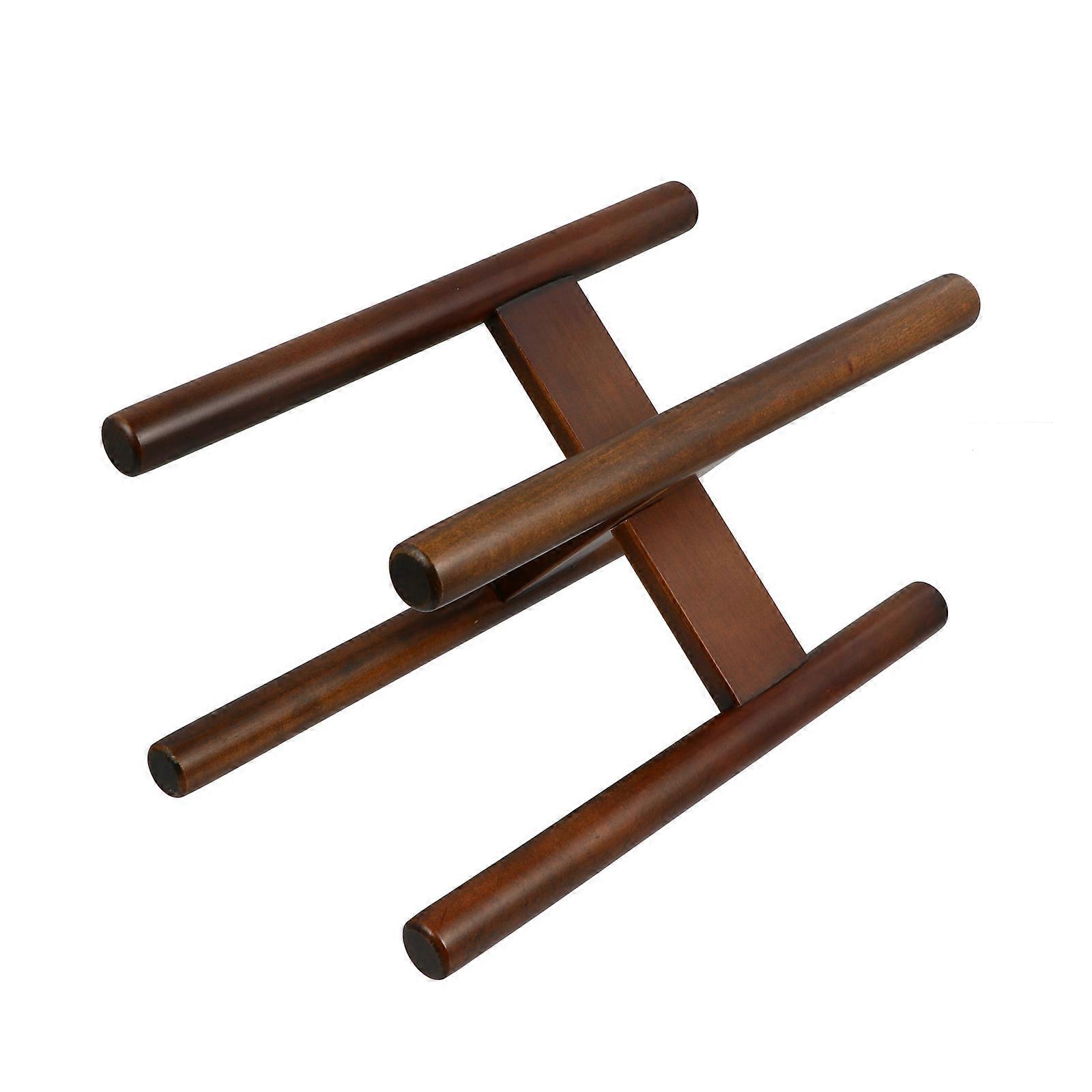 Flower Pot Stand Durable Wood Planter Rack Display Plants Indoor Decoration Rectangular Shape Simple Style 1Set
